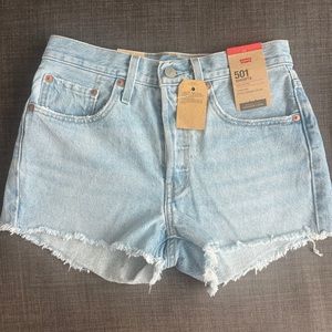 Levi’s 501 Denim Shorts Light Wash